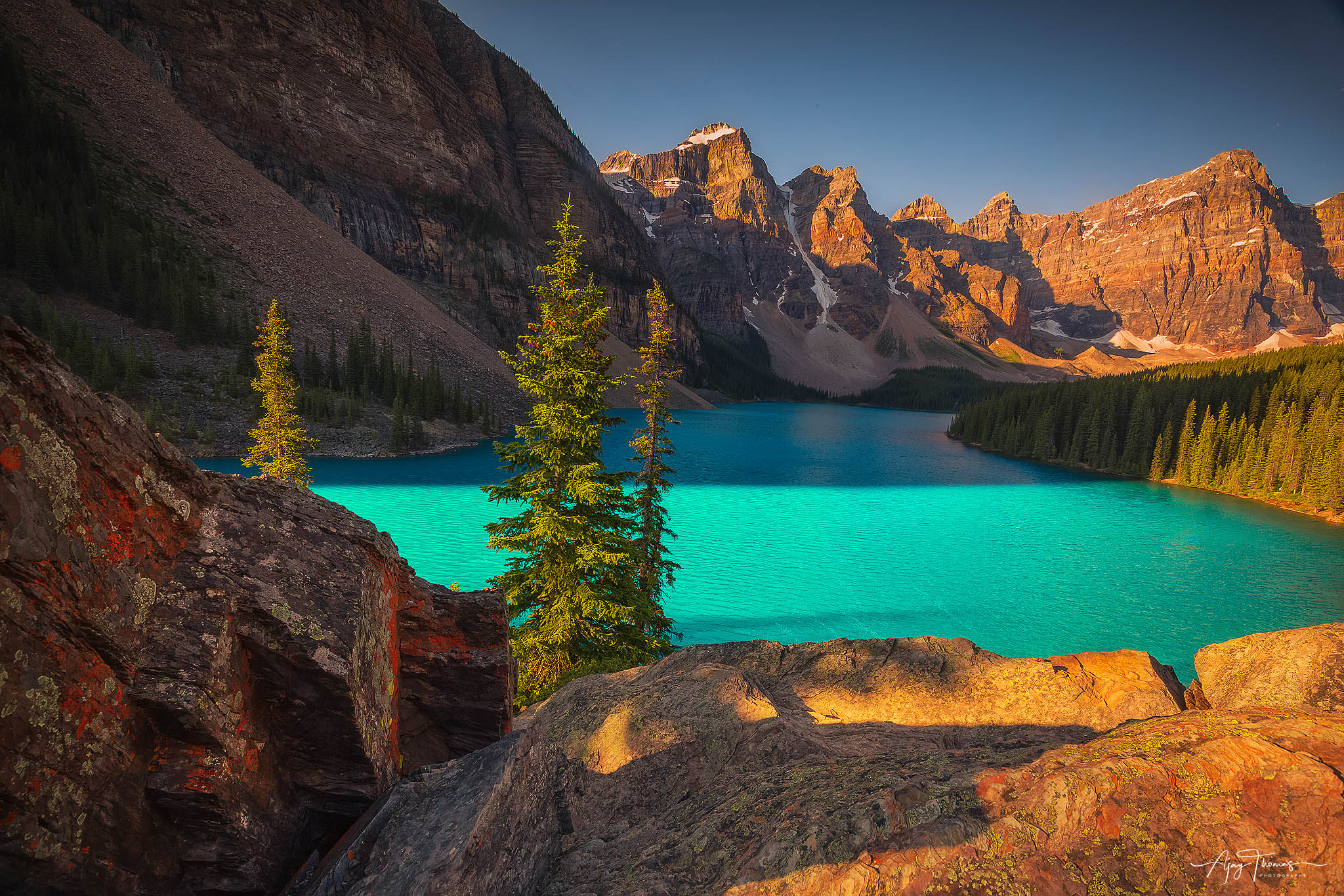 Moraine lake metal wall art living room decor