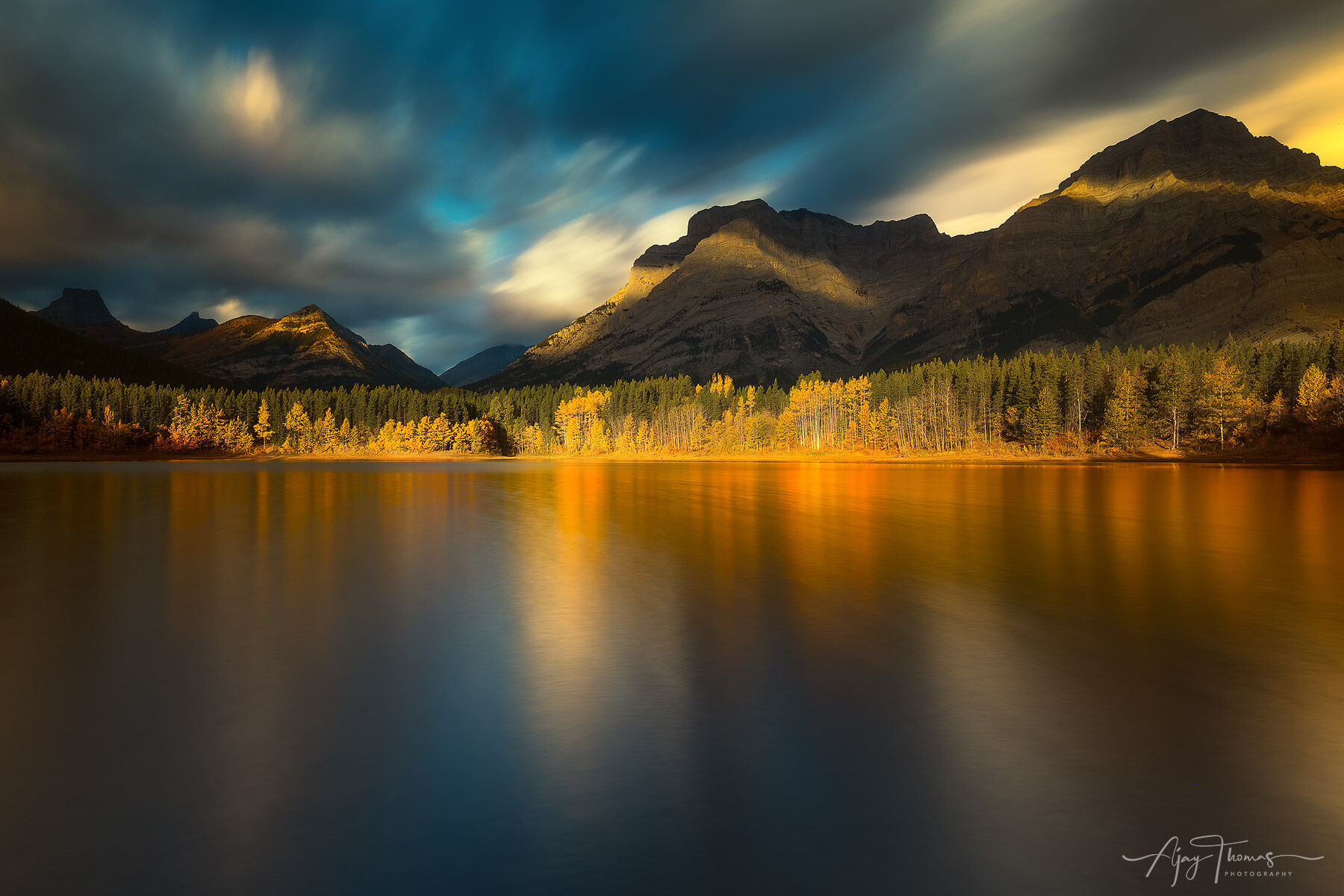 Mountain light breaking in in a moody weather . Wall art large print for living room 