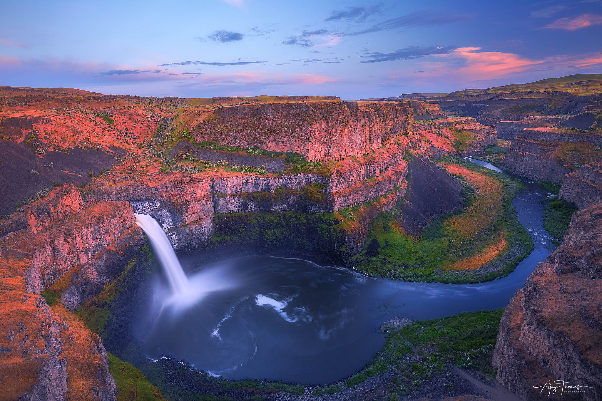 Desert waterfalls