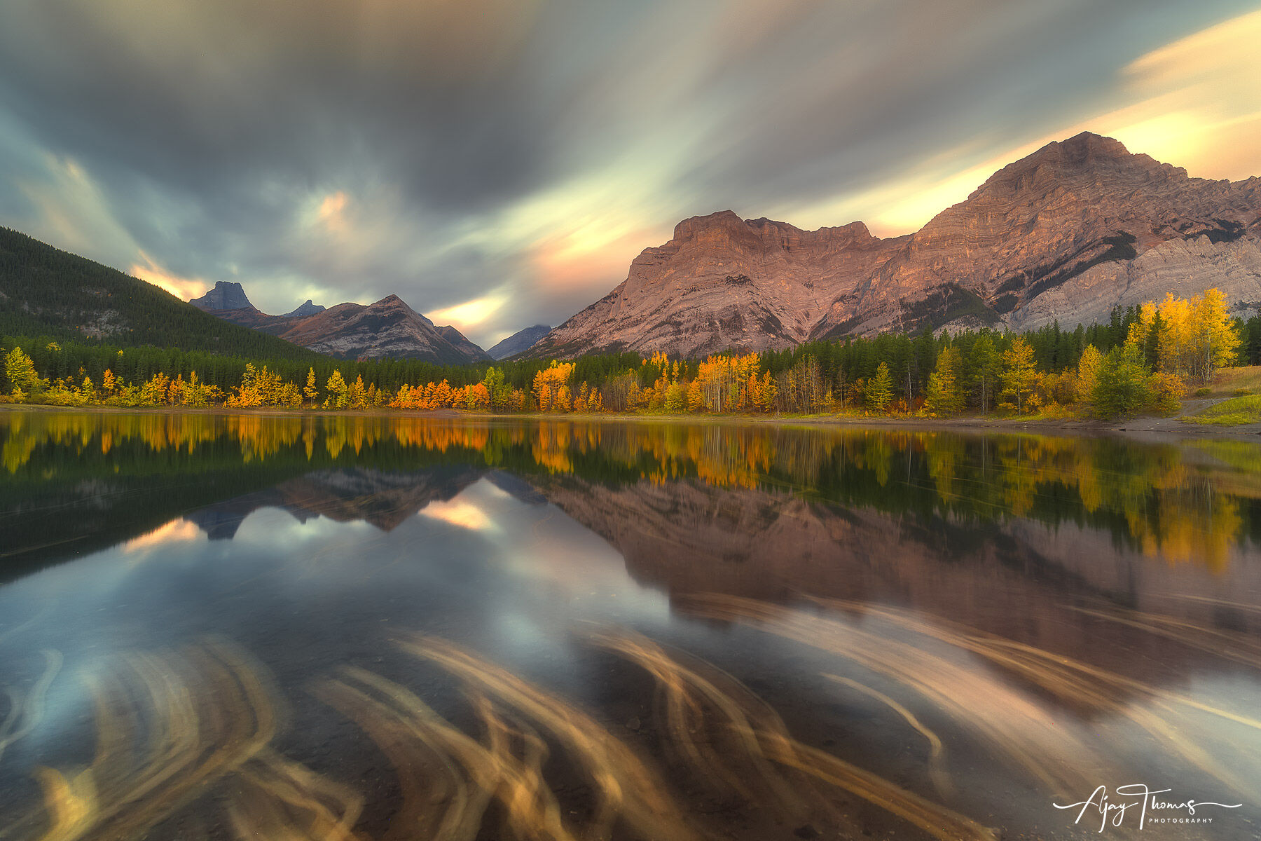 Long exposure mountain photography 